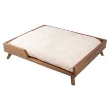 Elevated Dog Bed 36  x29.5  Indoor Dog Bed with Frame and Soft Cushion