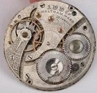 Antique A.W.W. Waltham Watch Movement 15 Jewels 42.2mm - Parts