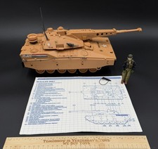 Vintage 1985 GI Joe Mauler Tank With Heavy Duty 100  Complete Working Tow Rope