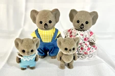 Calico Critters Sylvanian Families Vintage Billabong Koala Family of 4