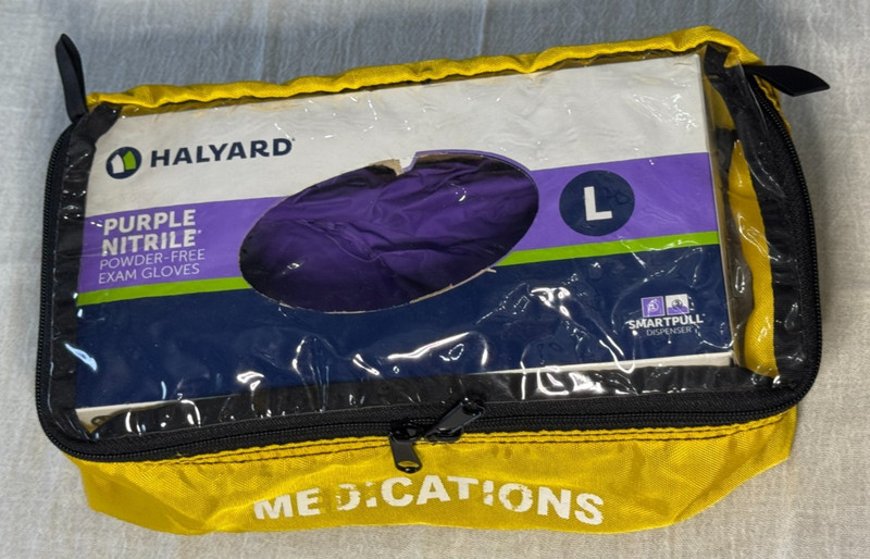 Clear Zippered Medications Pouch Carrier (Free S/H)