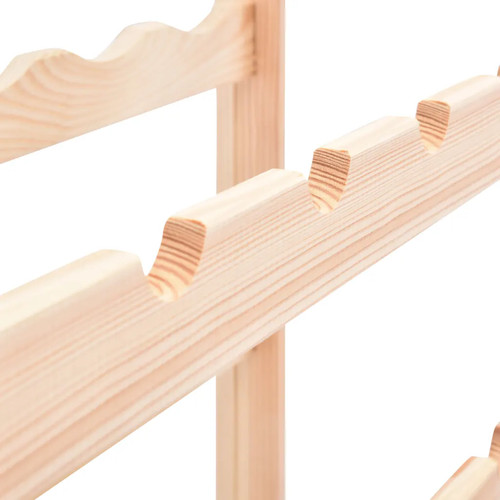 Wine Rack for 16 Bottles Solid Wood Pine Storage Organizer Home Decor 86192 - Picture 5 of 6