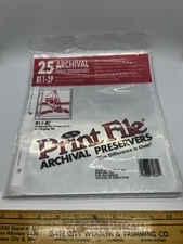 Print File 811-2P Archival Print Preservers 8.5x11 3-hole Type 25 Sheets
