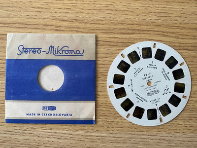 RAR Venedig Italien 60er Jahre Meopta Meoskop View-Master Rolle 3D 42-7 Tschechoslowakei
