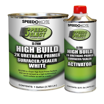 Super Fill High Build 2K Urethane Primer WHITE Gallon Kit, SS-2790W/SS-2790A