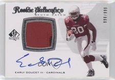 2008 SP Authentic Authentics /999 Early Doucet III #291 RPA Rookie Patch Auto RC