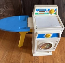 Fisher Price #2037 Laundry Center Vintage 1990 Washer Dryer Machine Pretend Play