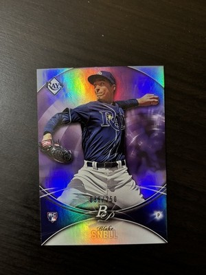 Blake Snell 2016 Bowman Platinum Rookie Purple /250 #59 RC Holo Rays Dodgers SP