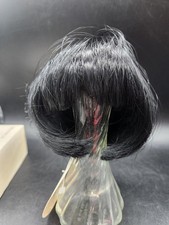 Global SUZI Doll Wig 9/10 Black Doris Day Style  Bangs NOS