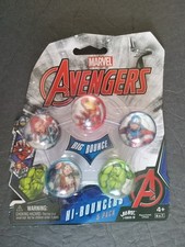 Marvel Avengers Hi-Bouncers 5 Balls Ja-Ru NEW Captain America Hulk Iron Man Thor