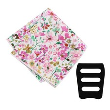 Floral Cotton Pocket Squares For Men Holder Flower Handkerchief Wedding Groom