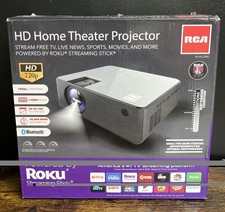 RCA Smart HD Home Theater Projector Roku Express RPJ133 12DISP NIB