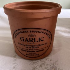 Well Looked After Terracotta Garlic Pot Made By Henry Watson