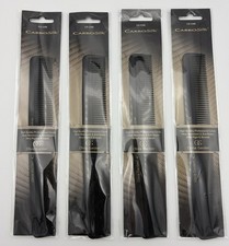 4 Olivia Garden CarboSilk Precision Cuts & Styling Comb CS-C4 Black