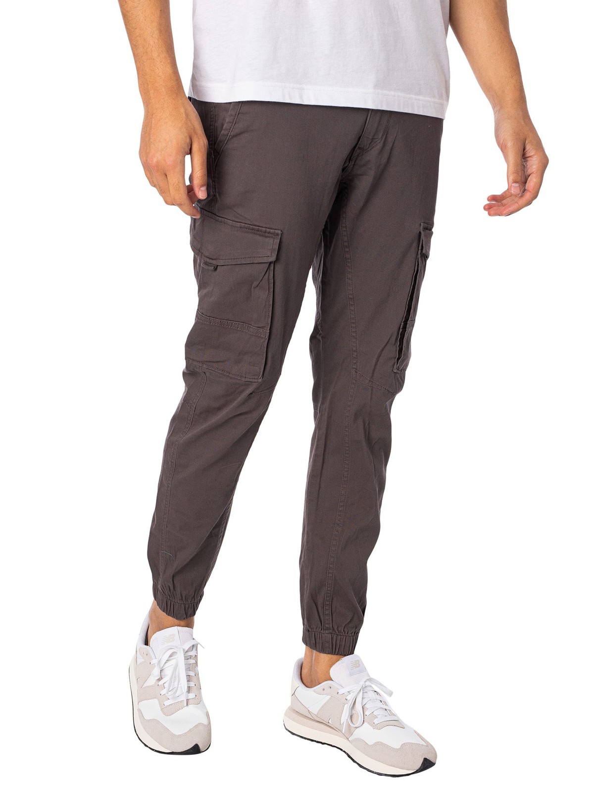 Jack & Jones Men's Paul Flake 542 Cargos, Grey