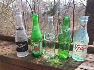 Lot Of 5 Mixed Grab Bag Of Vintage Bottles