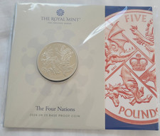 2024 Four Nations UK Proof £5 Royal Mint Exclusive Shop Only Ltd Edition of 7500