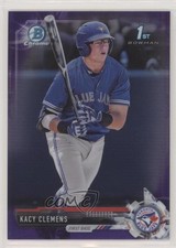 2017 Bowman Draft Chrome Purple Refractor 123/250 Kacy Clemens #BDC-101 s3g