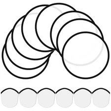 Gejoy Foldable Flying Disc Fans Bulk with Bags 9.Inch DIY 8 Black and White