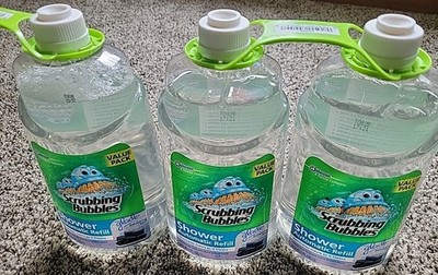 3 Scrubbing Bubbles Automatic Shower Cleaner Refill 34 oz Glade Refreshing Spa