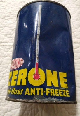 VINTAGE DUPONT ZERONE ANTI FREEZE ONE QUART full N.O.S