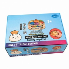 12 St&uuml;ck Quetsch-Dumpling knautschbar Fidget Toy transparent f&uuml;r Kinder,
