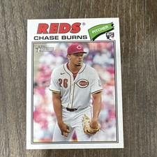Topps Heritage 2026 Chase Burns RC Cincinnati Reds #212 Base Set Baseball Card