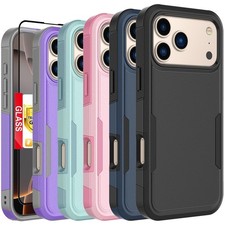 Case Glossy Phone Cover Dustproof  Tempered Glass For iPhone 17 Pro Max 17 Air