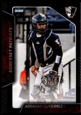 2026 Abrahan Gutierrez Choice Minor League Rookie Card Somerset Patriots. rookie card picture