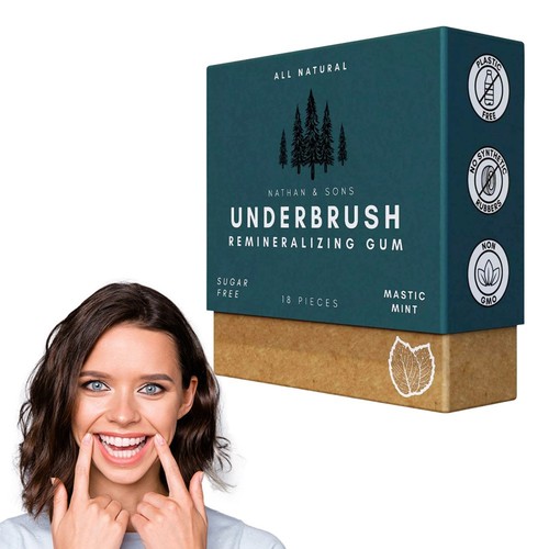 Underbrush Remineralizing Chewing Gum W/ Nano/Hydroxyapatite Teeth Protection - Picture 10 of 23