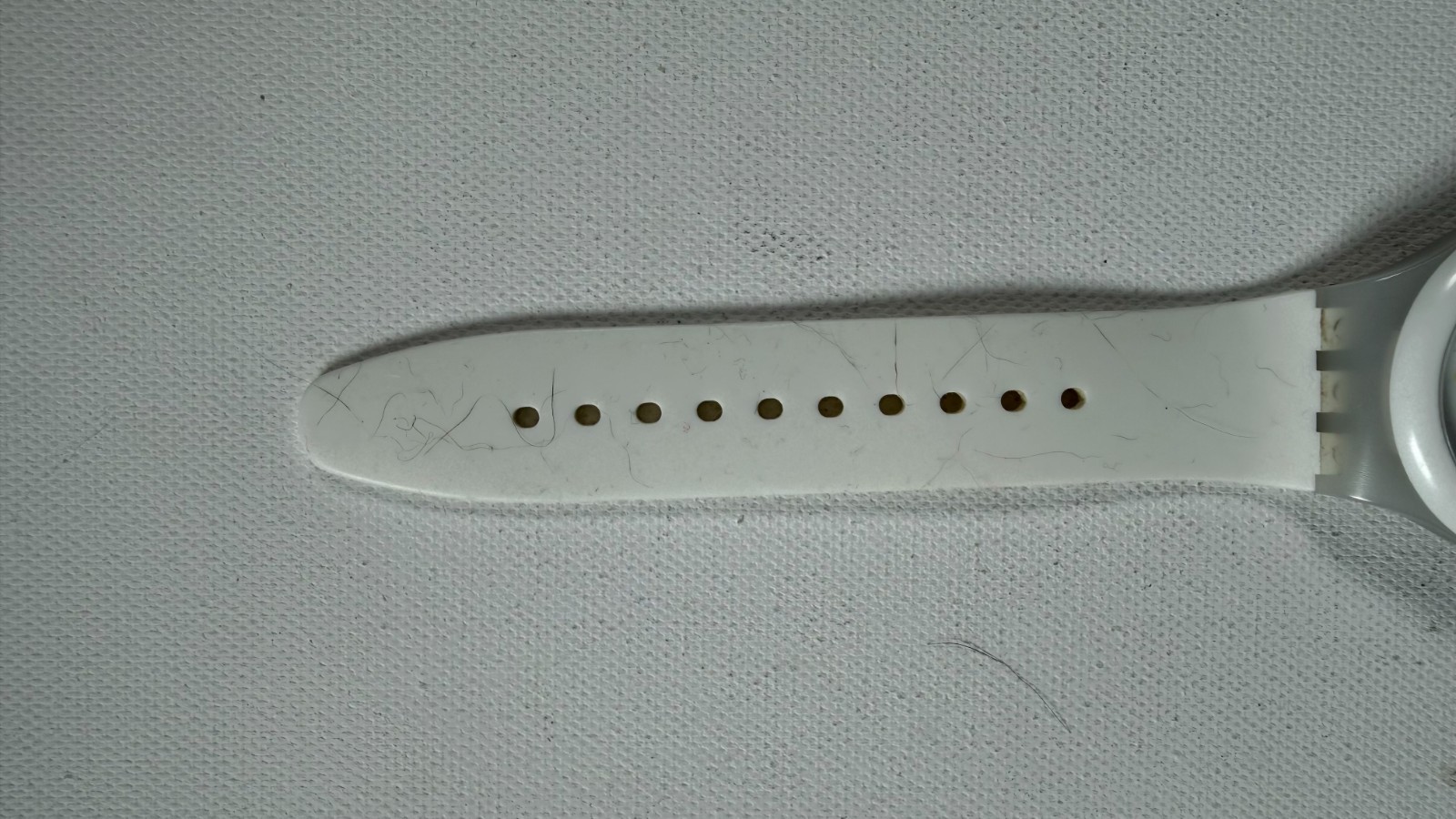 Swatch Automatic Transparent Case White Strap Swi… - image 3