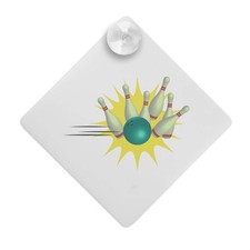 'Ten Pin Bowling' Suction Cup Car Window Sign (CG00028048)