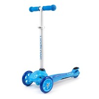 Kinderroller Scooter Kickboard 3 RäDer Led Mini Roller Blau HöHenverstellbar