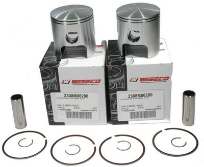 Ski-Doo Touring E, 380 cc, 1996-2000, Wiseco Std Pistons - Pair - 2308M06200