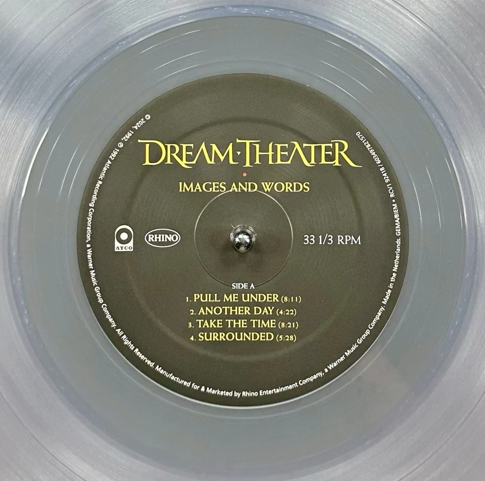 Dream Theater - Images And Words - LP Album Clear Vinyl Record - * Near Mint * - Image 3 of 4
