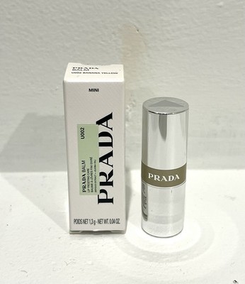 Prada Banana Yellow Lip Balm MINI U002 Sheer Golden Yellow Shimmer
