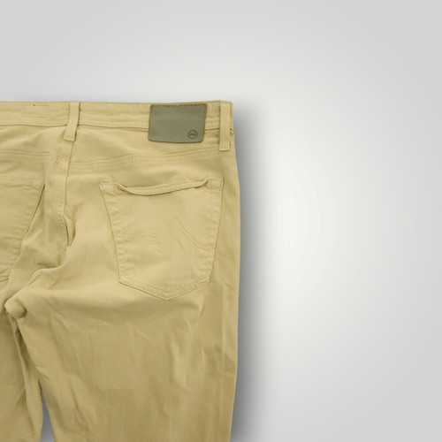 AG Adriano Goldschmied Pants Mens 33x32 The Everett Slim Straight Sueded Sateen - Picture 12 of 13