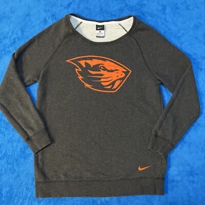 Nike Oregon Beavers Sweater Womens SMALL Oversized Sweatshirt FAST SHIPPING