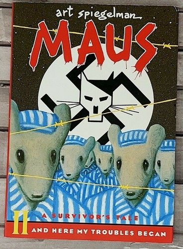 MAUS: ART SPIEGELMAN Boxed Set SURVIVOR'S TALE Vol. 1 &2 I II Book w Slip Cover - Picture 4 of 12