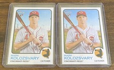 Mark Kolozsvary 2022 Topps Heritage High Number RC #511 Cincinnati Reds Lot (2)