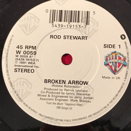ROD STEWART Broken Arrow 1991 UK 7" vinyl single I Was Only Joking original 45 - Picture 4 of 4