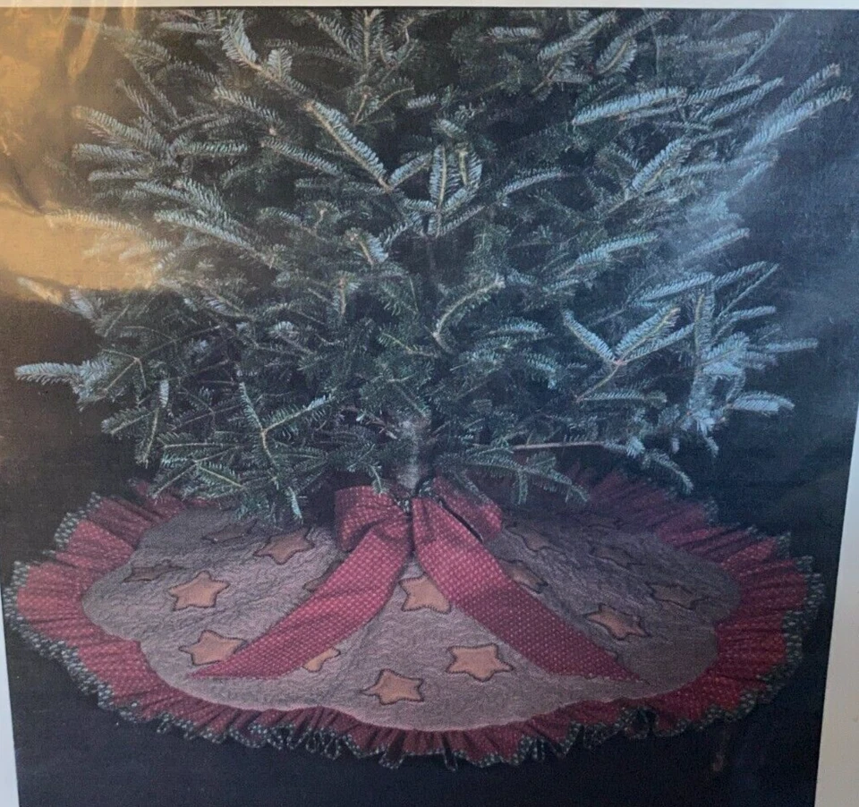 New Thimbleberries TARNISHED STAR TREE SKIRT Christmas Sewing Quilt Pattern 52" - Image 2 of 3