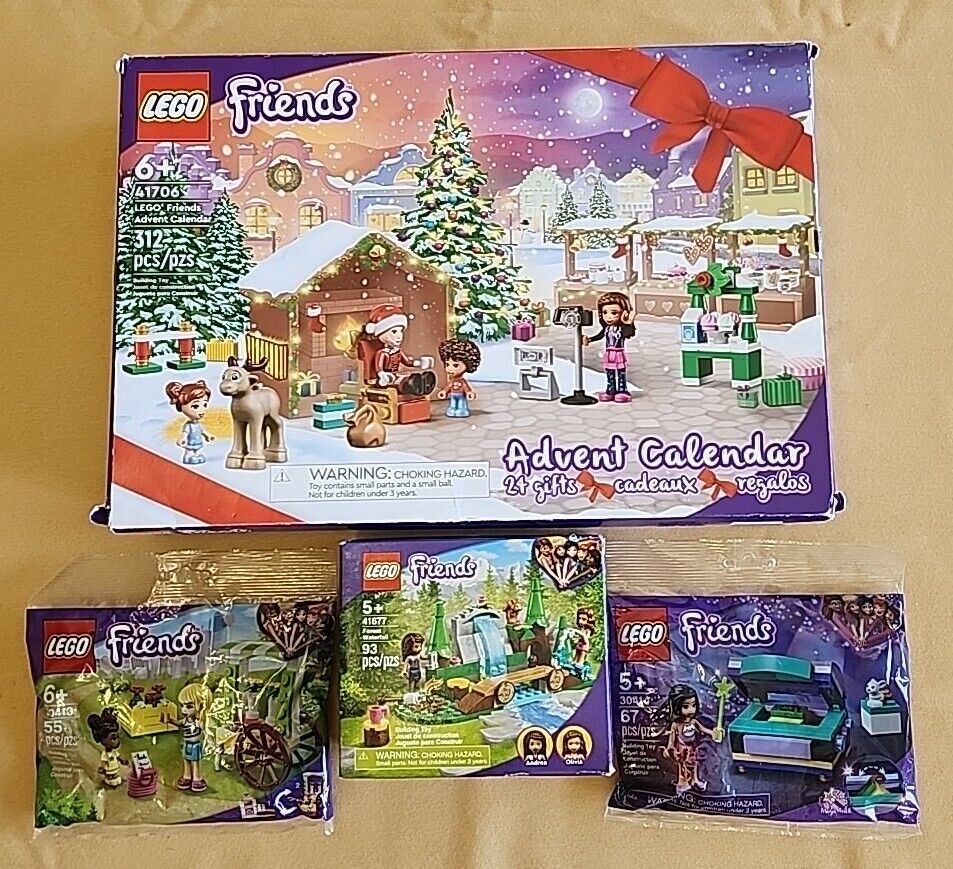 LEGO Friends Lot 41706, 30413, 30414, & 41677