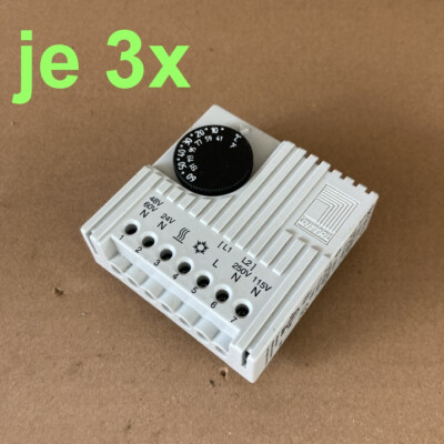 je 3x Rittal SK3110 Temperaturregler 5-60°C Schaltschrank SK3110000