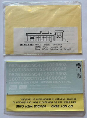 HERALD KING HO DECAL-PENN CENTRAL/PC DIESEL SWITCHER - #L-361
