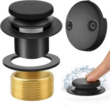 Matte Black Tub Drain Overflow Kit Universal Bathtub Drain Replacement