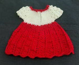 handmade crochet baby frock