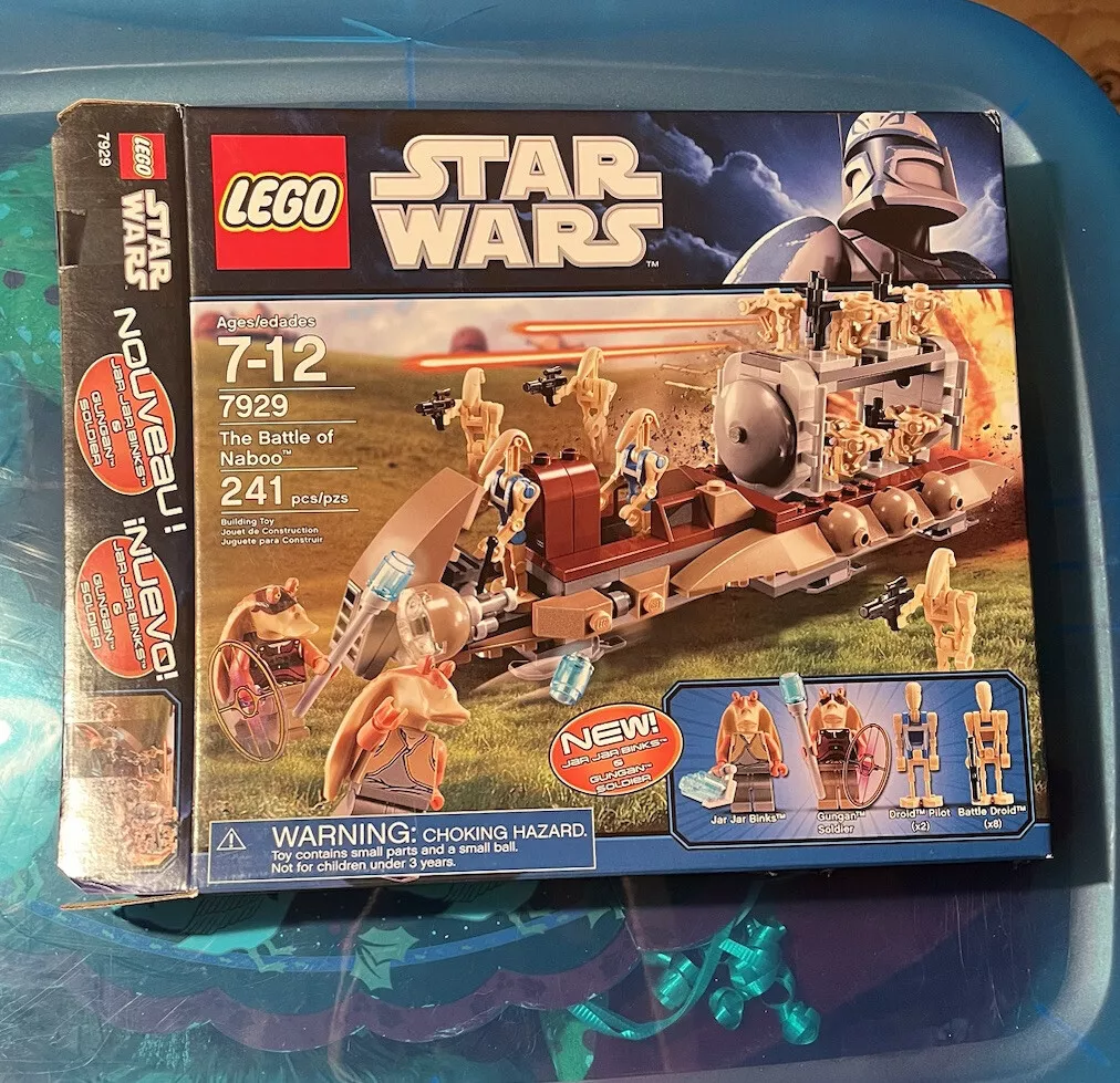 LEGO Star Wars The Battle of Naboo 7929 Complete Set Box and Manual