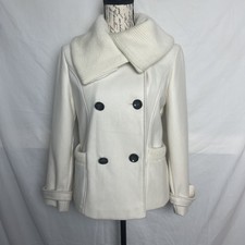 Enlightened Outerwear * Green With Envy* Womens Wool Blend Peacoat Size M