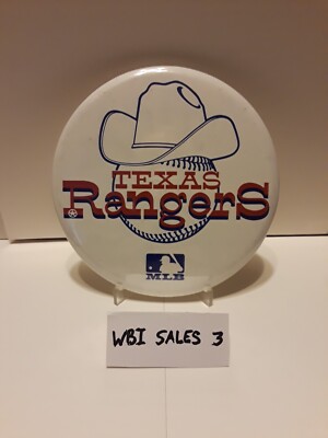 Texas Ranger Button Vintage Texas Rangers 6 Inch Button/Pinback with Easel | eBay